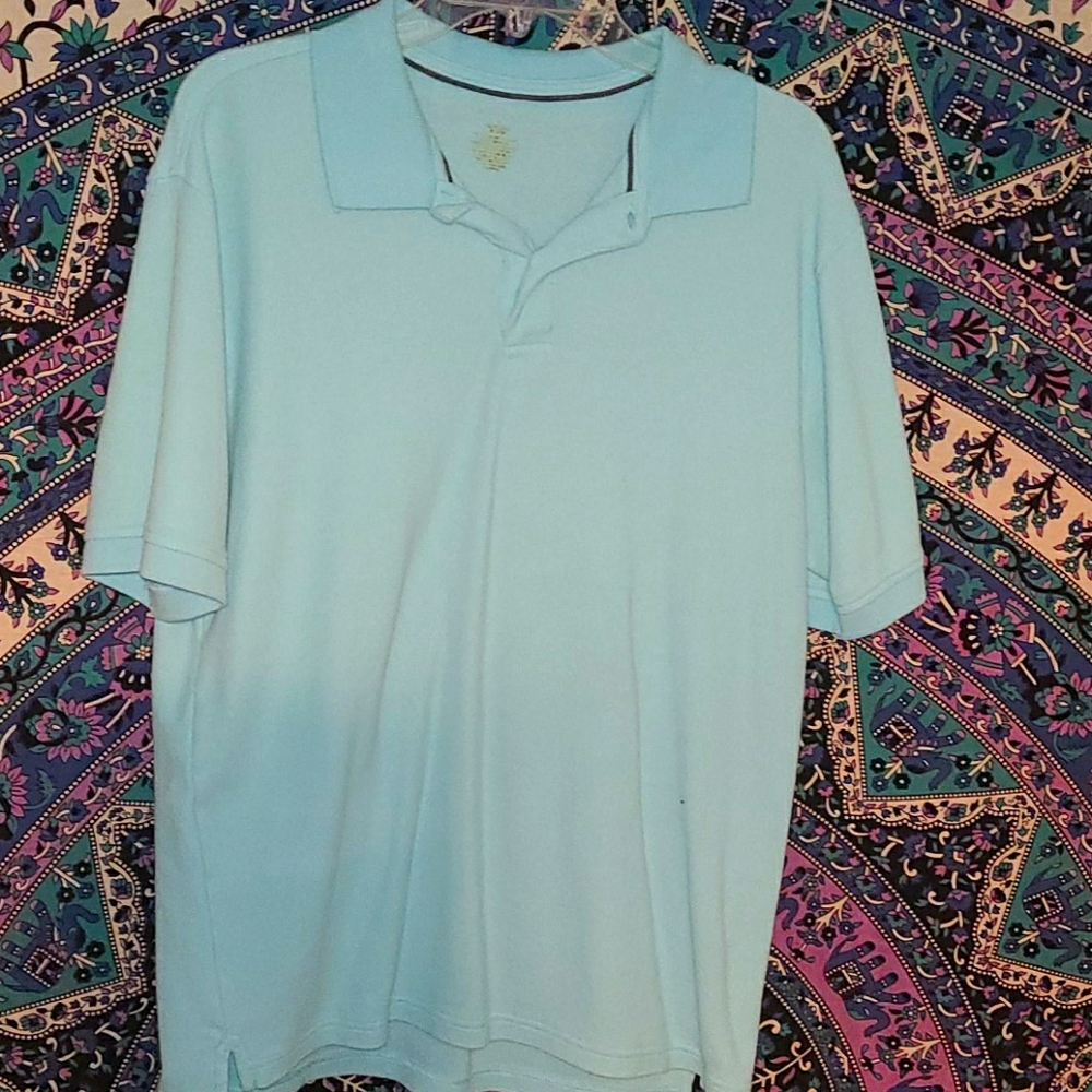 Baby blue collard shirt